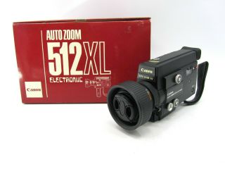 Vintage Canon Auto Zoom 512 Xl 8mm Movie Recording Camera