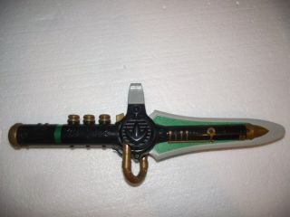 RARE Vintage Power Rangers Green Dragon Dagger - sword - Flute - 3