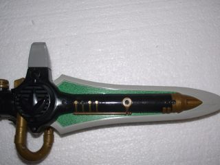 RARE Vintage Power Rangers Green Dragon Dagger - sword - Flute - 4