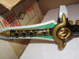 RARE Vintage Power Rangers Green Dragon Dagger - sword - Flute - 6