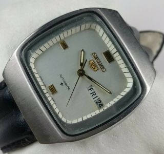 Vintage Seiko 5 6309 17j Men Automatic Japan Dial Wrist Watch C0560