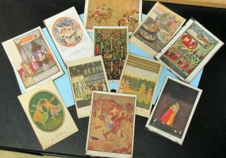 11 Vintage Postcards Of India & Oriental Images From The British Museum.  Unsed
