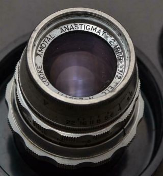 Taylor - Hobbson Cooke Elc Amotal Anastigmat 2 Inch F/2 M39 Ltm Lens For Leica Rf