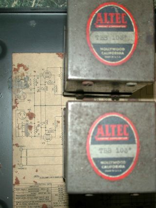 Altec Lansing TBB 103 Western Electric 618B 6J7 348A Preamp Transformers [Pair] 9