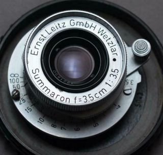 Ernst Leitz Wetzlar Ltm Summaron F:3.  5cm 1:3.  5 Leica Rf Lens In Bubble Case