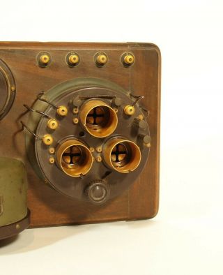 1923 Atwater Kent Radiodyne Breadboard Radio Gold - Plated Presentation Set 10