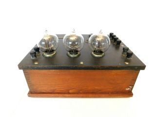VINTAGE 20s ANTIQUE WESTERN ELECTRIC OLD RADIO AMPLIFIER GOOD AUDIOS & FILIMENTS 9