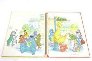 The Sesame Street Library Vintage Children ' s Book Set w/Stand 13 Books Total 4