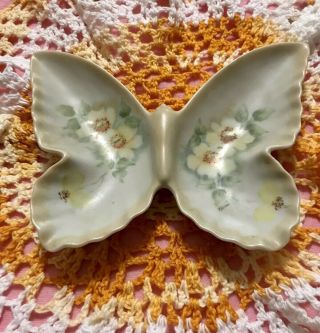 Vintage Butterfly - Coin Tray,  Ring Or Jewelry Keeper Or Decorative Ceramic Dish