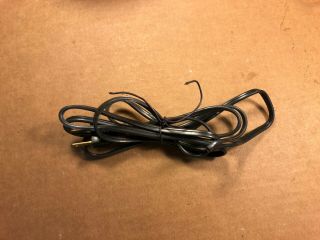 Vintage Ac Power Cord 1950s Black 2 - Prong Cable For Tube Amplifier 68 " Long