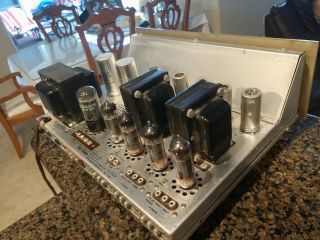 Vintage Fisher X 100 Stereo Tube Control Amplifier X - 100 El - 84 18W per Channel 10