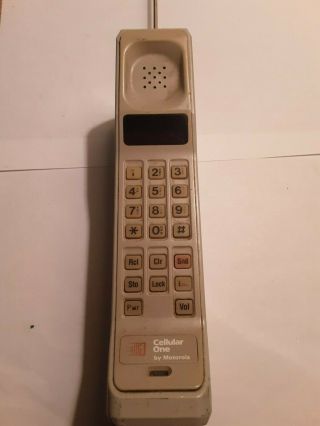 Vintage Cellular One By Motorola Brick Phone 2
