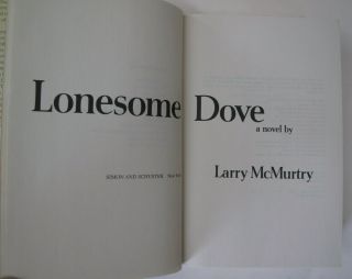 Western West Cowboys Lonesome Dove Larry McMurtry Signed & TLs DJ 1st Ed.  1985 5