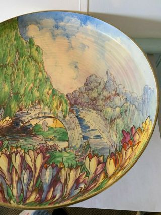 Royal Winton Grimwades Vintage Extra Large Crocus Bowl Hand Painted F.  Phillips 2