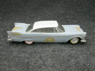 Vintage Johan 1958 Plymouth Fury Dealer Promo Toy Model Car Blue White