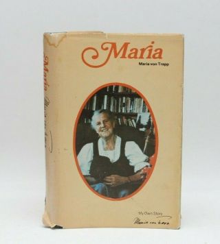 Signed Maria.  My Own Story By Maria Von Trapp 1972 1st Ed Hc,  Dj Sound Of Music