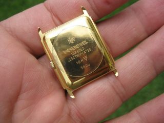 Raymond Weil Swiss Made Men ' s 18K Gold Plated Tank Watch Repair ladies 5600 ✅ 4