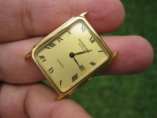 Raymond Weil Swiss Made Men ' s 18K Gold Plated Tank Watch Repair ladies 5600 ✅ 5