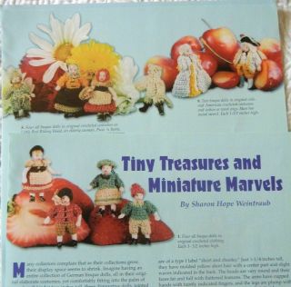 5p History Article - Antique All Bisque Hertwig Dolls With Crochet Clothing