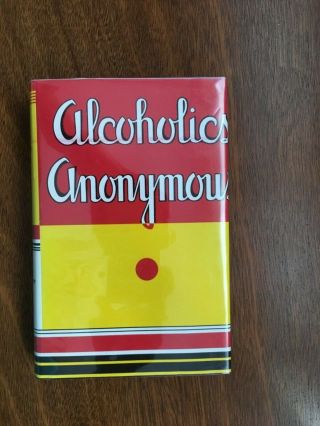 Alcoholics Anonymous Big Book,  1st Edition,  8th Printing,  Facsimile Dj,  1945 Navy