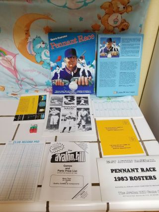 Vintage 1983 Avalon Hills Sports Illustrated Pennant Race Baseball Board Game