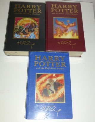 Full Set 1st Prints Harry Potter Deluxe Edition Prisoner Of Azkaban Bloomsbury 12