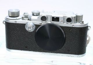 Leica Leitz Iiib C.  1939 35mm Rangefinder Ltm Body No.  289393