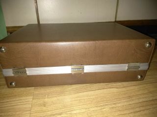 Vintage (40) 8 Track Tape Storage Case vinyl BROWN 5