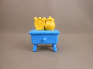Vtg Disney Winnie The Pooh Pvc Figure Set Accessory Table Clock Honey Pot Rare