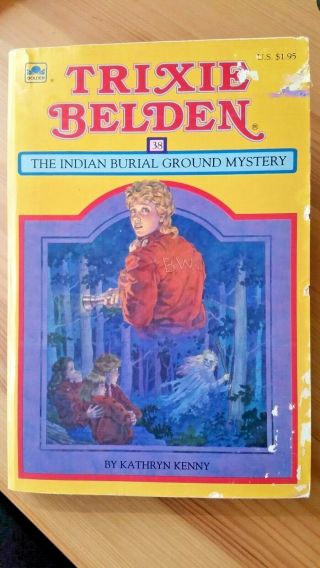 Trixie Belden The Indian Burial Ground Mystery 38,  Vintage 1985 Square Version
