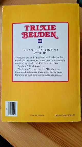Trixie Belden The Indian Burial Ground Mystery 38,  Vintage 1985 Square version 2