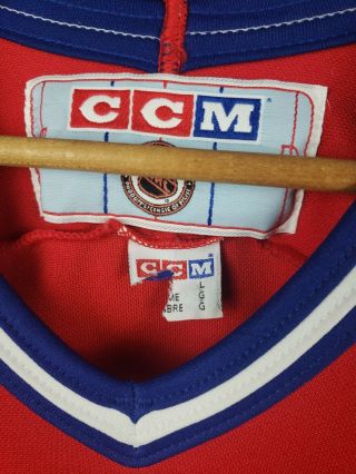Vintage Montreal Canadiens CCM Red Hockey Jersey Men ' s Size Large 2