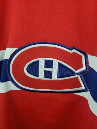 Vintage Montreal Canadiens CCM Red Hockey Jersey Men ' s Size Large 3