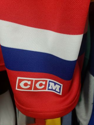 Vintage Montreal Canadiens CCM Red Hockey Jersey Men ' s Size Large 5
