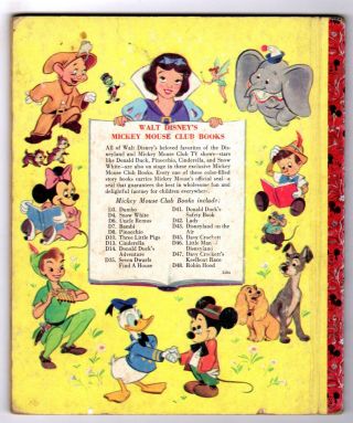 Disney ' s PINOCCHIO vintage childrens Little Golden Book D8 1st MMC edition 2
