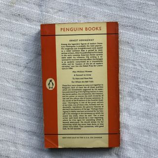 Penguin 1066 Ernest Hemingway For Whom The Bell Tolls PB Ed 5