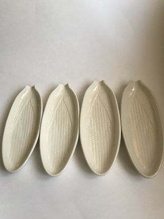 Set Of 4 Vintage Mccoy Corn Cob Dishes Holders