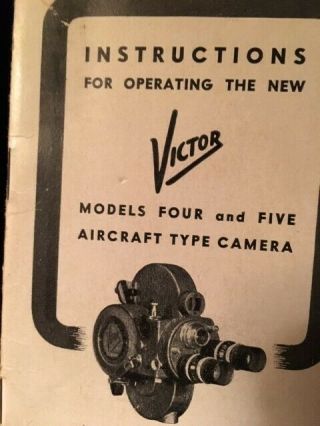 Victor Cine Camera with accessories in case. 5