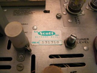 HH Scott 355 stereo tube tuner preamp 9