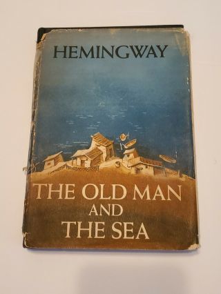 The Old Man And The Sea By Ernest Hemingway Hc/dj 1st Edition A & Seal