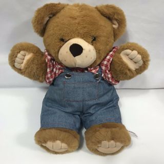 Vintage Love Land Windsor Toys Bear Farmer 1985 Plush Teddy Bear