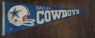 Vintage Nfl Dallas Cowboys 29  ¾ Inches Long Pennant Football Men Cave Sport