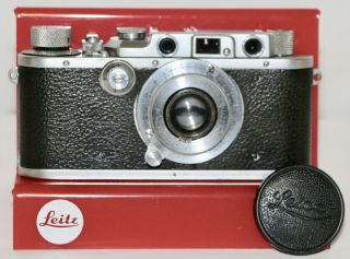 Leica Iiia 35mm Rangefinder Film Camera With 5cm F/3.  5 Elmar Lens