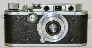 Leica IIIa 35mm Rangefinder Film Camera With 5cm f/3.  5 Elmar Lens 2