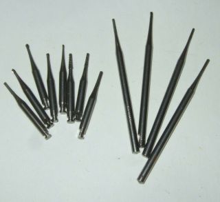 Dental Drill Bits Two Sizes For Dentist Drills Vintage Dental Tools 12 Two Sizes