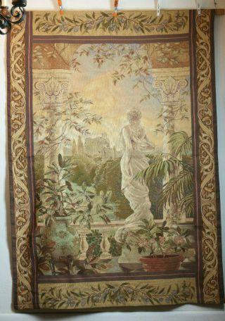 Large Tapestry Wall Hanging Romantic Scene Vintage Style Vertical 54 X 78