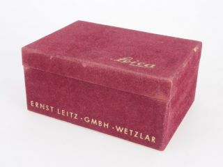 Leica Red Velvet Box For Leica M3 Camera