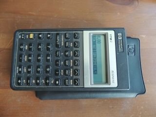 Vintage 1987 Hewlett Packard 17b Ii 2 Business Calculator W/case Perfect