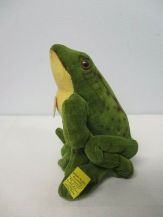Vintage Steiff Froggy Stuffed Frog 5 " 2370/10