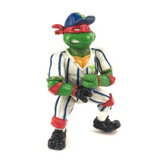 Vintage 1991 Tmnt Teenage Mutant Ninja Turtles Baseball Raphael Action Figure